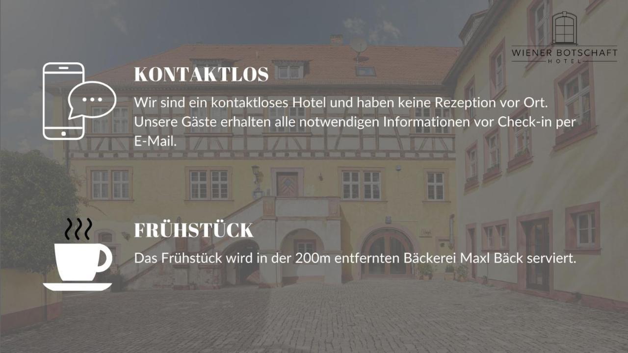 Hotel Wiener Botschaft In Veitshoechheim Экстерьер фото